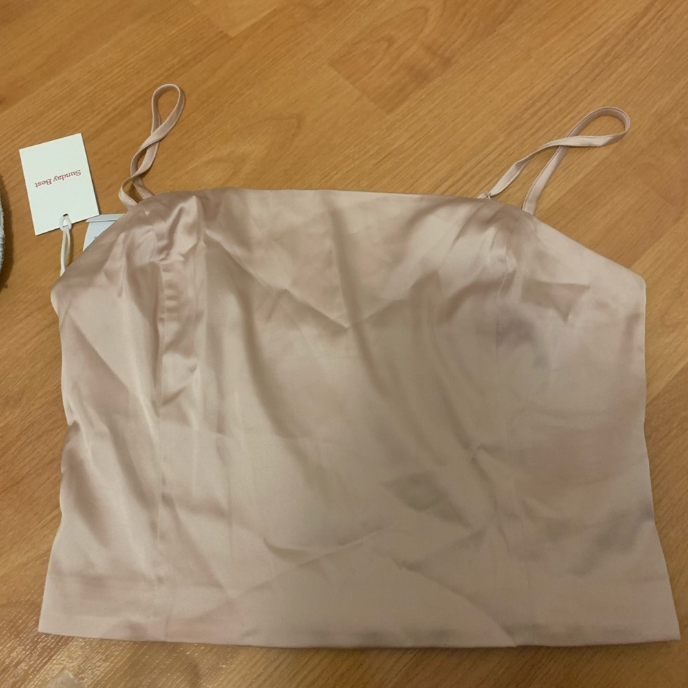 Sunday best satin top